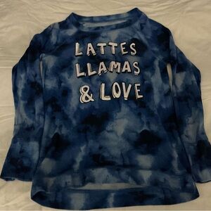 Justice Blue Tie-Dye Long Sleeve Tee